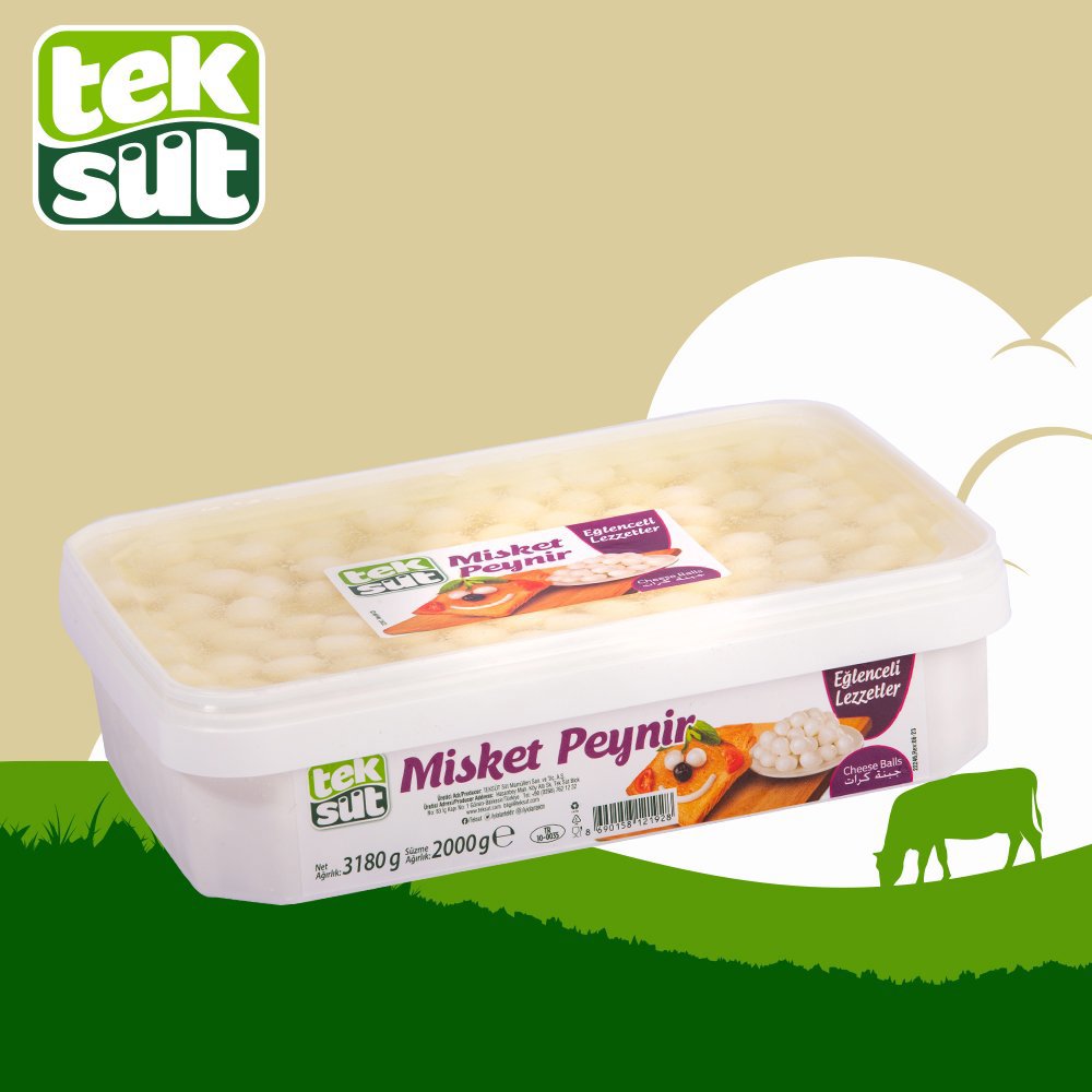 TEKSÜT MİSKET TAM YAĞLI ERİTME PEYNİRİ 2 KG