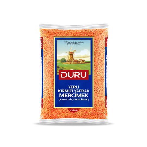 Duru Kırmızı Yaprak Mercimek 2kg