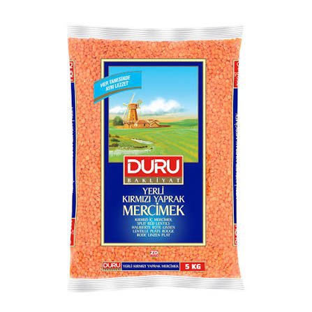 Duru Kırmızı Yaprak Mercimek 5kg