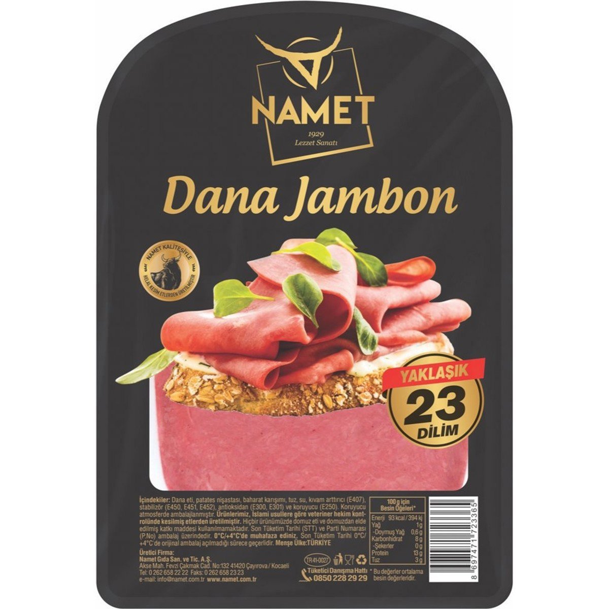 Namet Jambon Dana Dilimli 300g