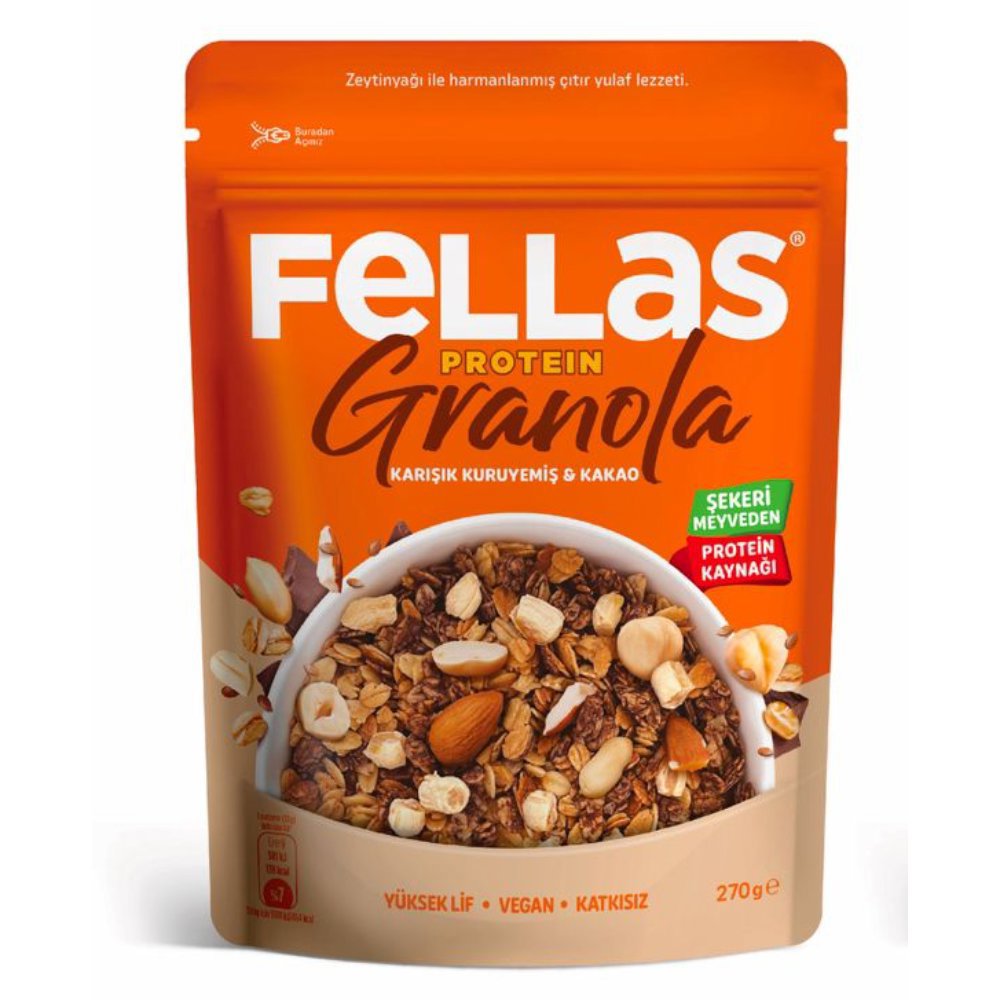 Fellas Vegan Granola Yaban Mersini & Karışık 300gr