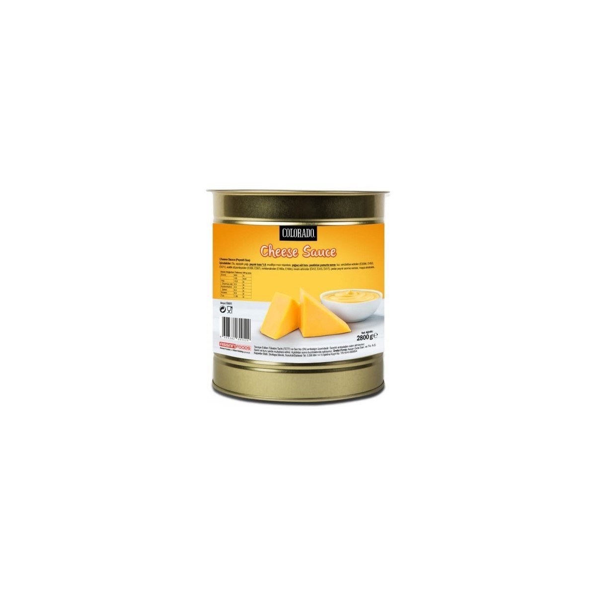 Colorado Teneke Kutu Cheddar Cheese Sos 2800g
