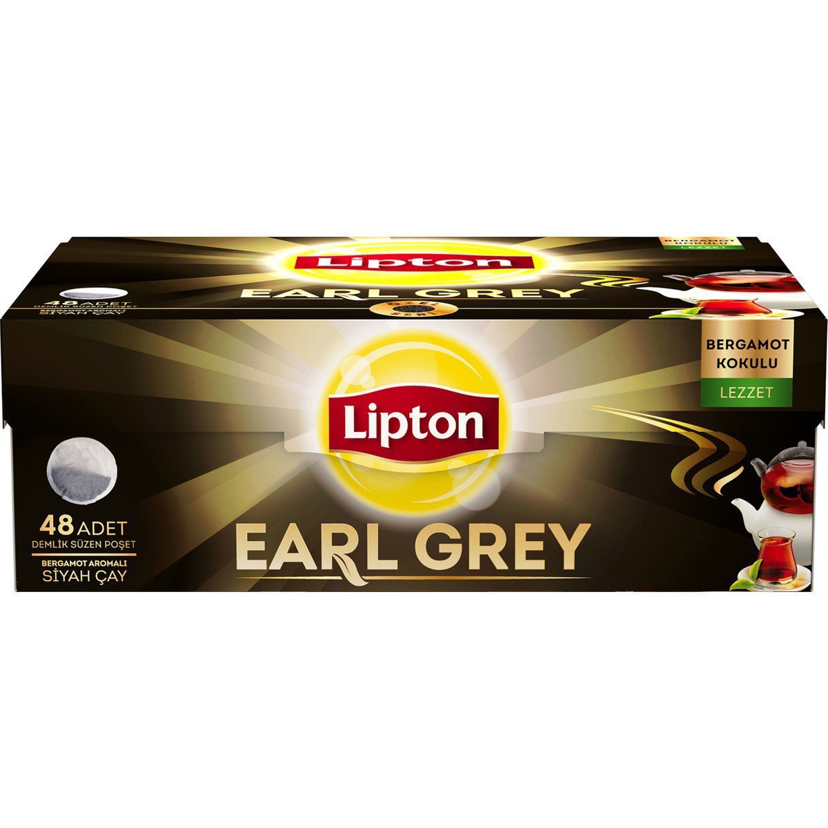 Lipton Demlik Poşet Çay Earl Grey 48'li