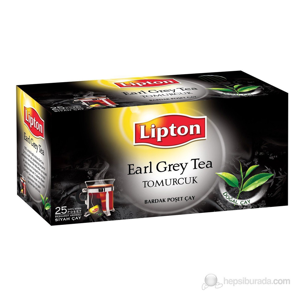 Lipton Bardak Poşet Çay Earl Grey 25'li