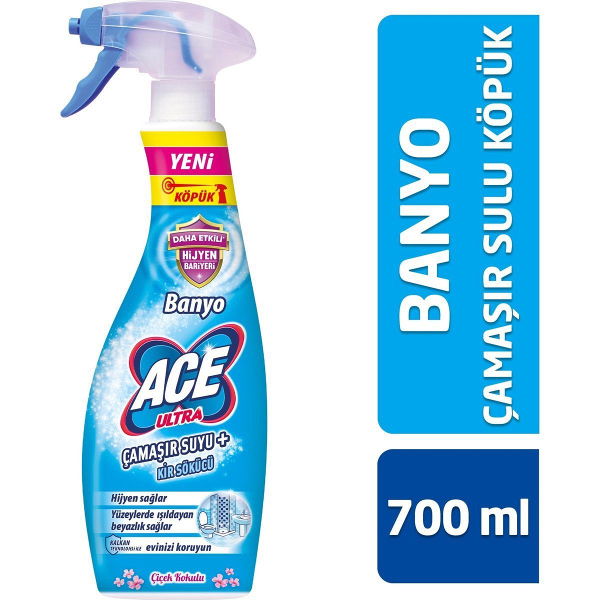 Ace Ultra Köpük Banyo Çiçek Kokulu 700ml