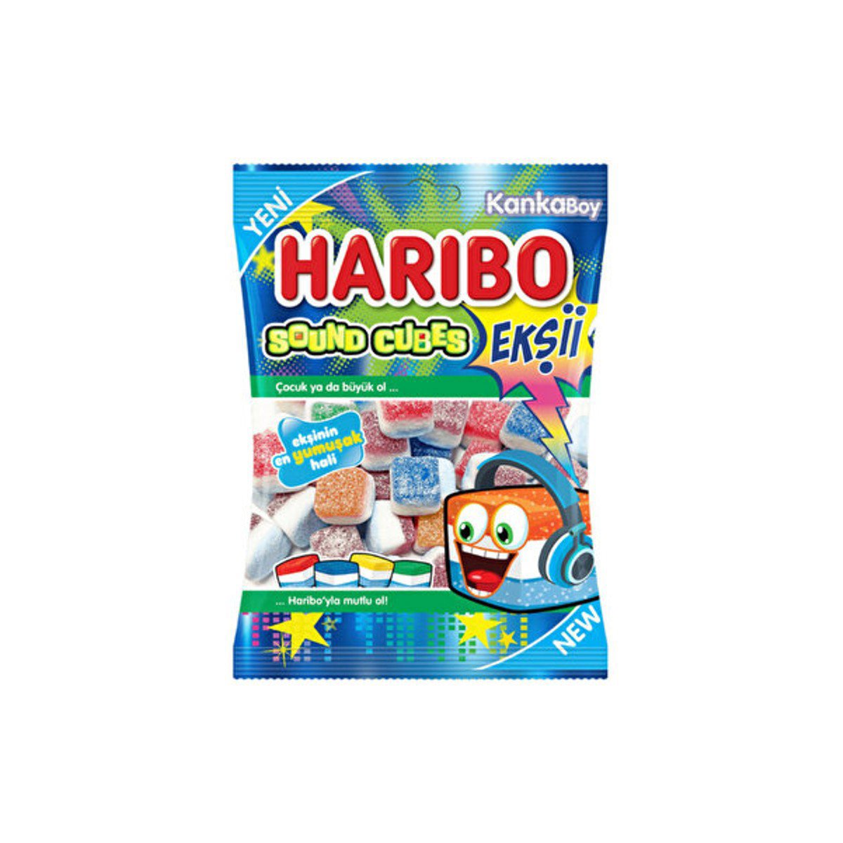 Haribo Ekşi Sound Cubes 70g