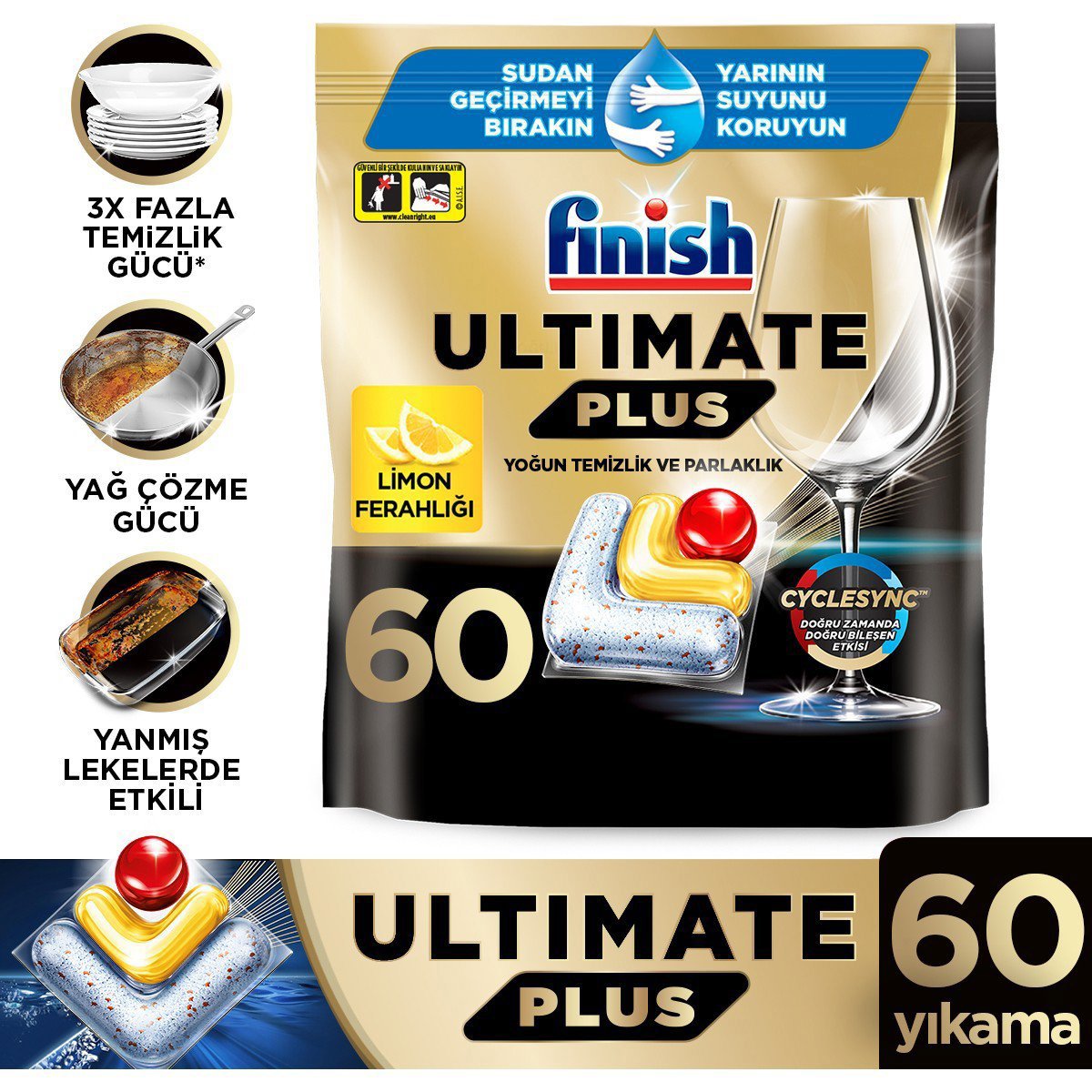 Finish Bulaşık Makinesi Tablet Ultimate Plus 20'li
