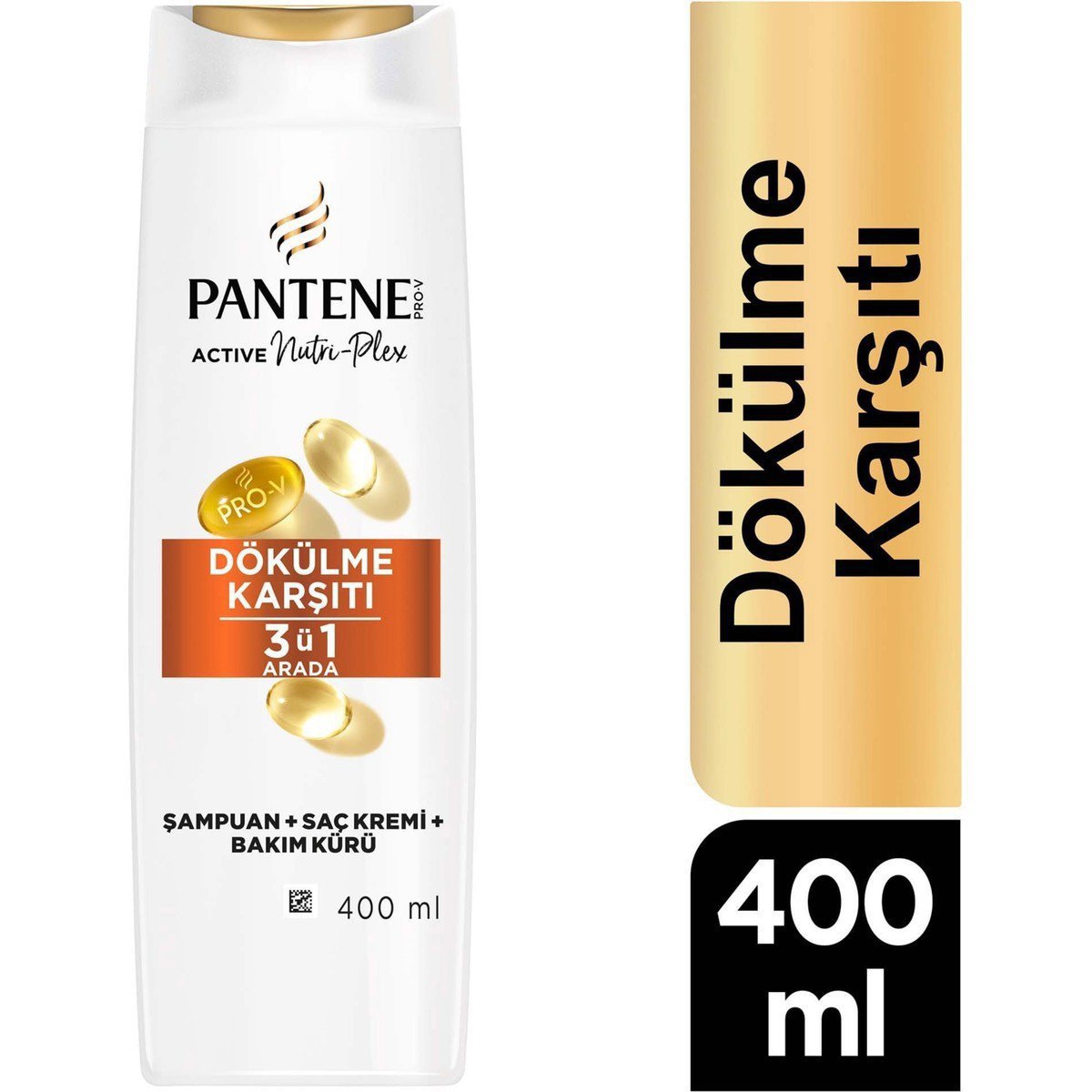 Pantene Şampuan 400ml 3'ü 1 Arada Dökülme Karşıtı