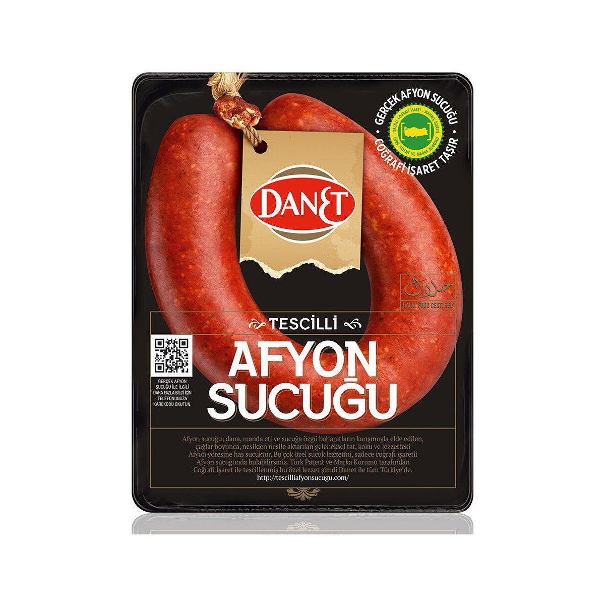 Danet Sucuk Dana Tescilli Afyon 300g