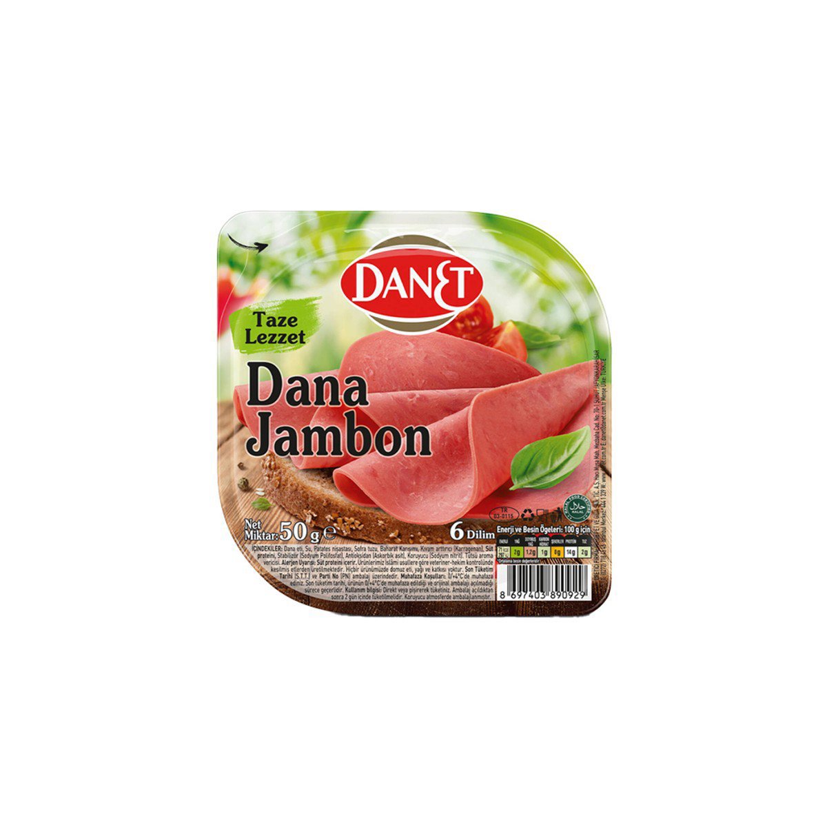 Danet Jambon Dilimli 50g