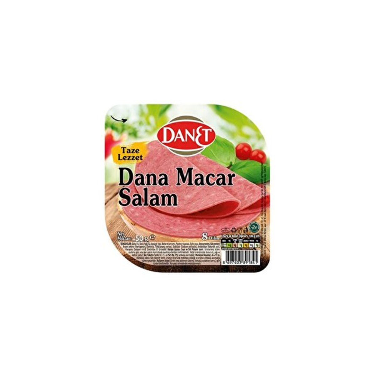 Danet Salam Dana Macar Dilimli 50g