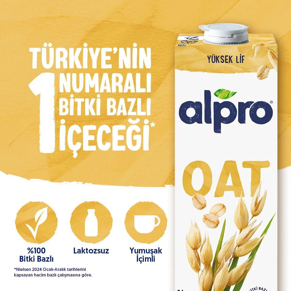 Alpro Yulaf Sütü 1L