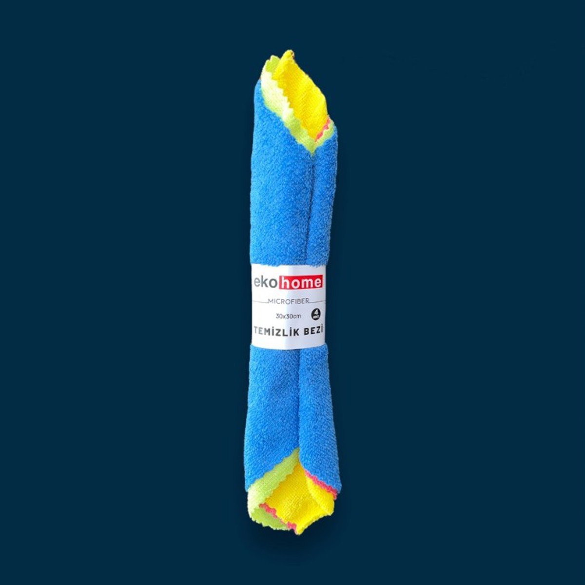 Eko Home Mikrofiber Kurulama Bezi 4'lü 30x30cm (160 gsm) Lazer