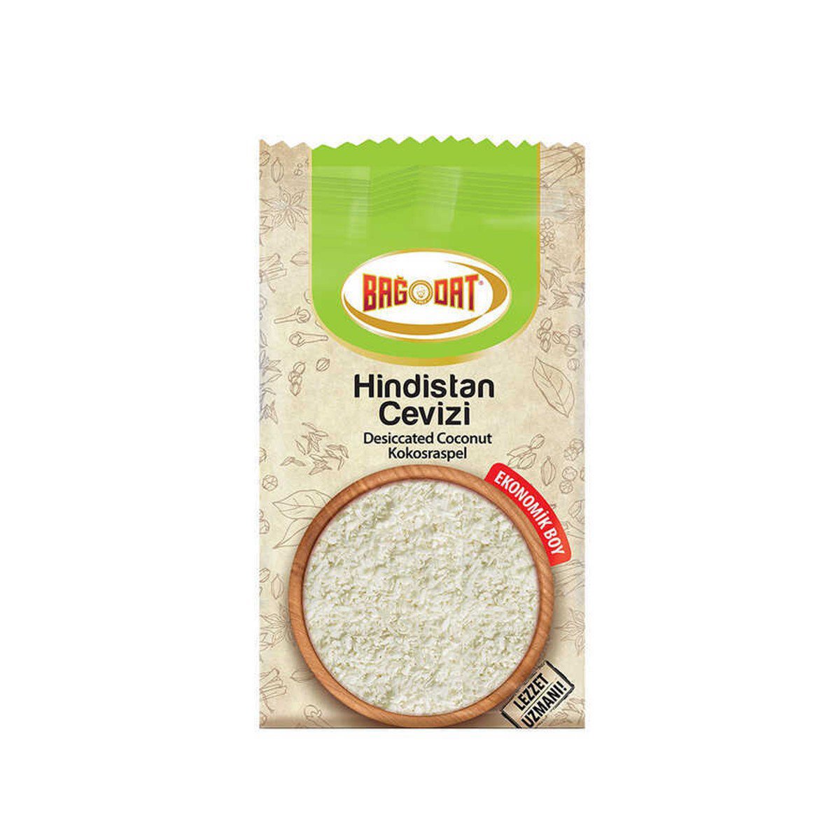 Bağdat Hindistan Cevizi Eko Quadro 160g