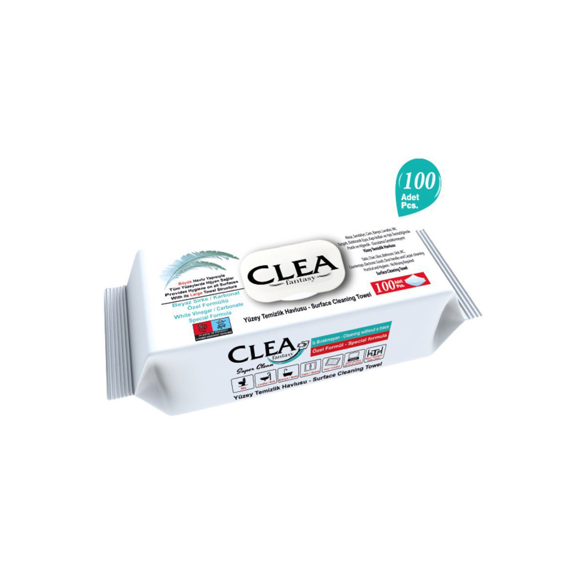 Clea Fantasy Yüzey Temizleme Mendili 100'lü