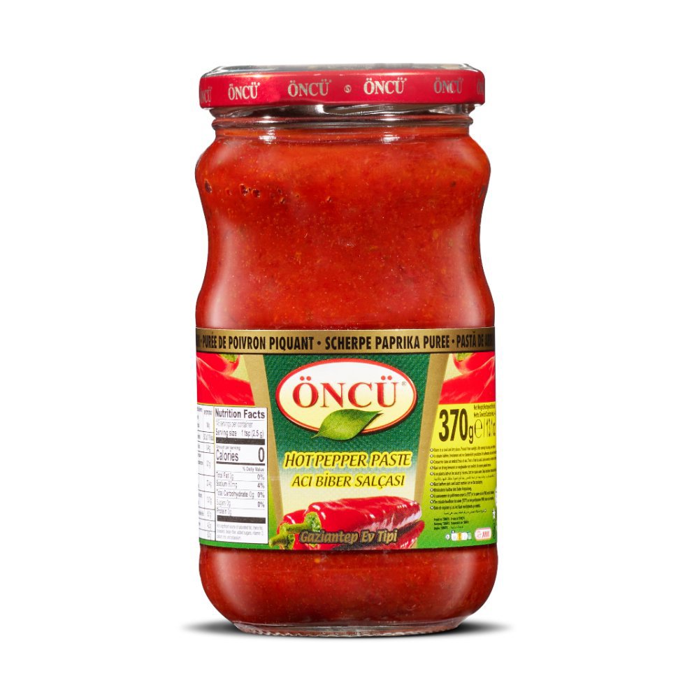 Öncü Acı Biber Salçası Cam Kavanoz 360gr