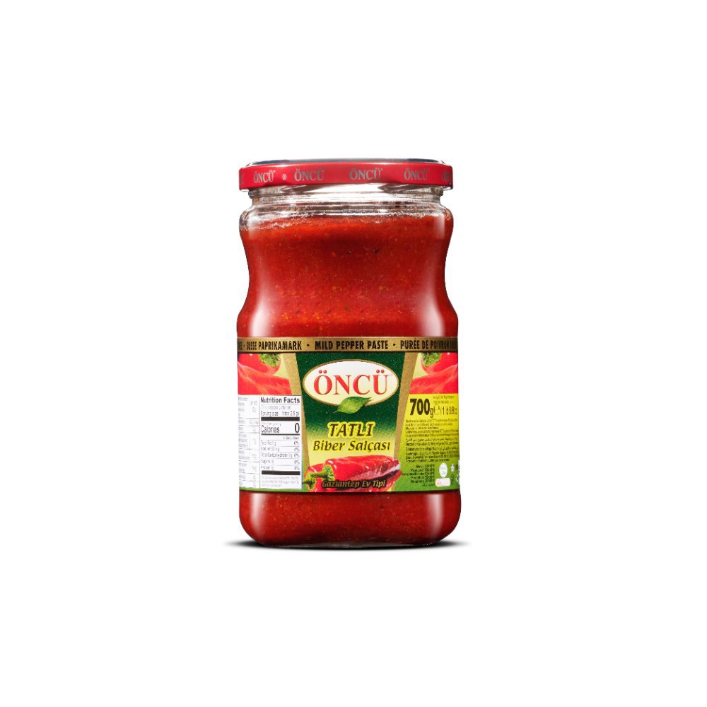 Öncü Tatlı Biber Salçası Cam Kavanoz 700gr