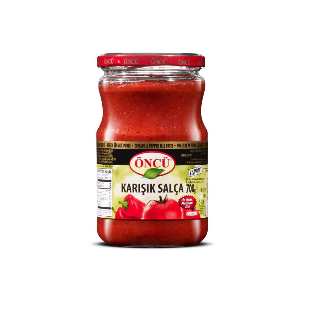 Öncü Karışık Salça Cam Kavanoz 700gr
