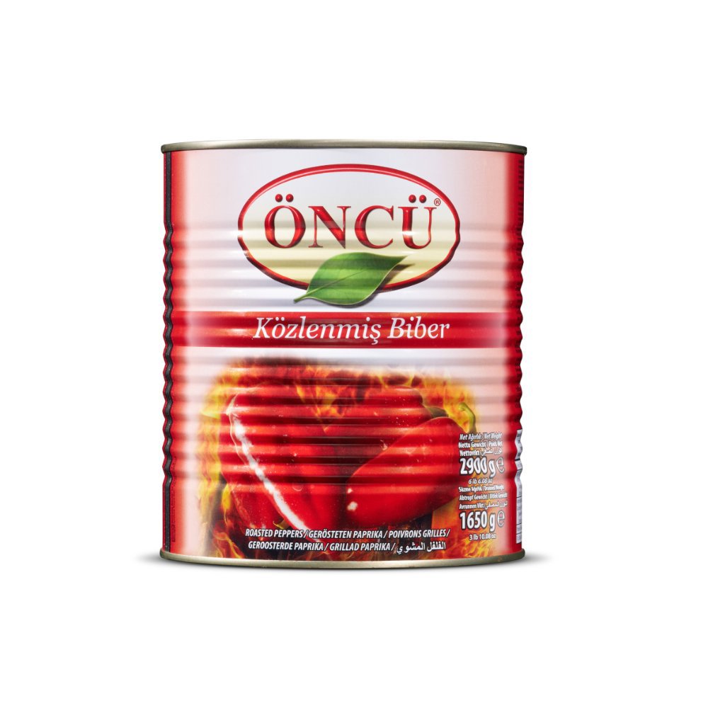 Öncü Közlenmiş Biber Teneke Kutu 2900gr