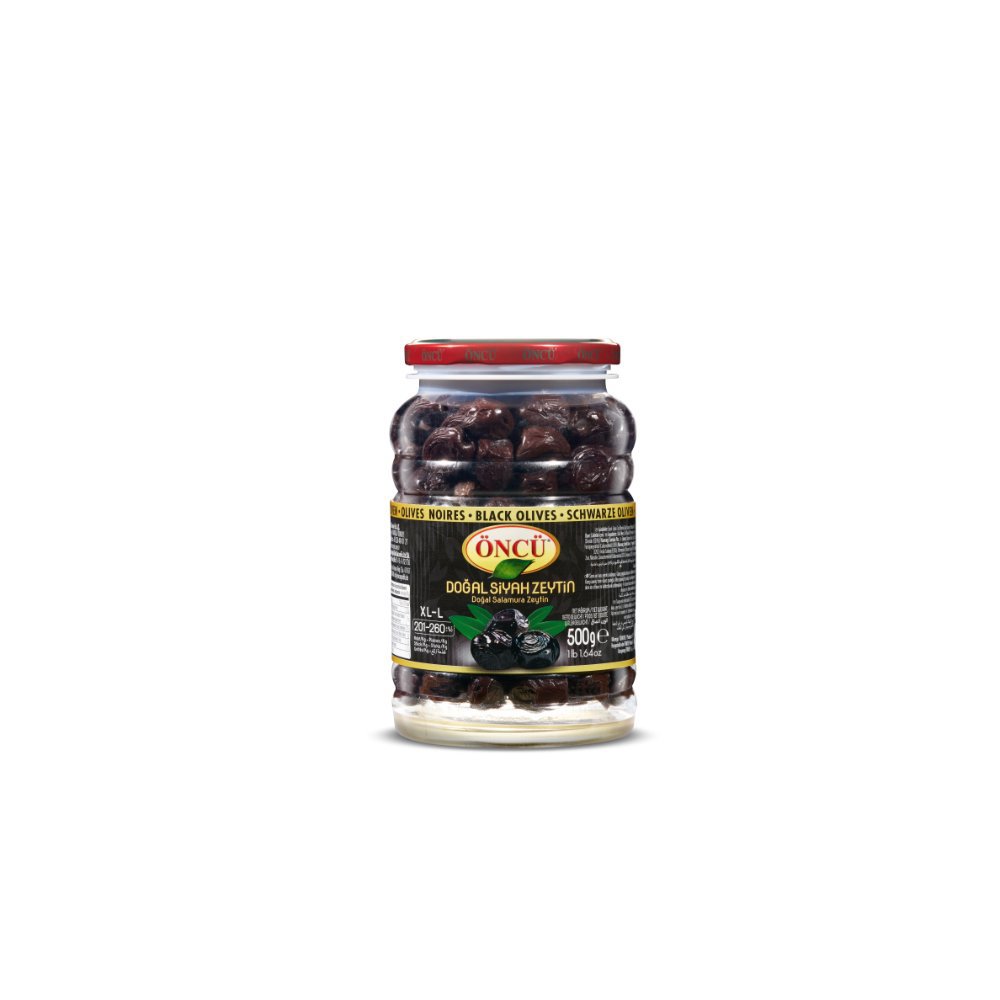 Öncü Siyah Zeytin 500gr (XL-L 201-260)