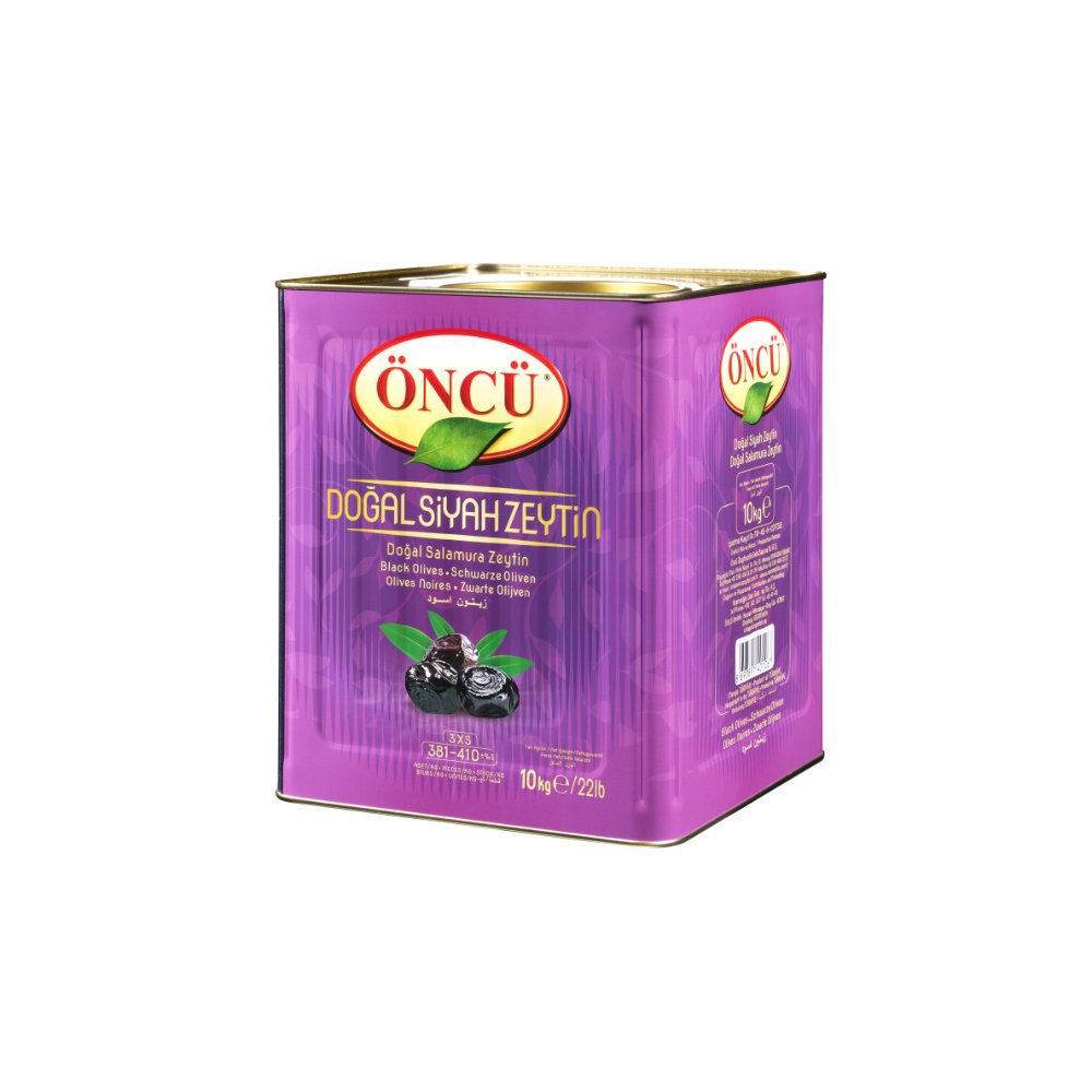 Öncü Siyah Zeytin 10kg (3XS 381-410)
