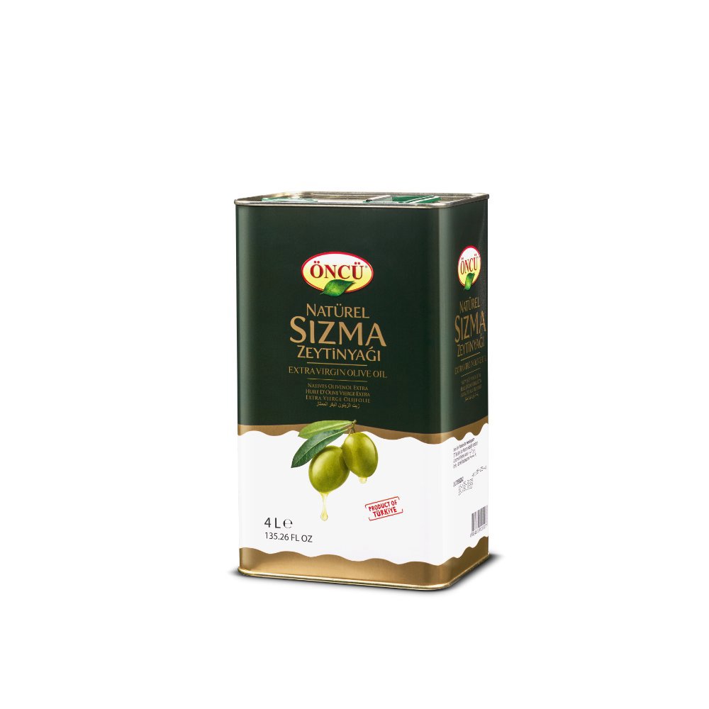 Öncü Naturel Sızma Zeytinyağı Teneke Kutu 4L