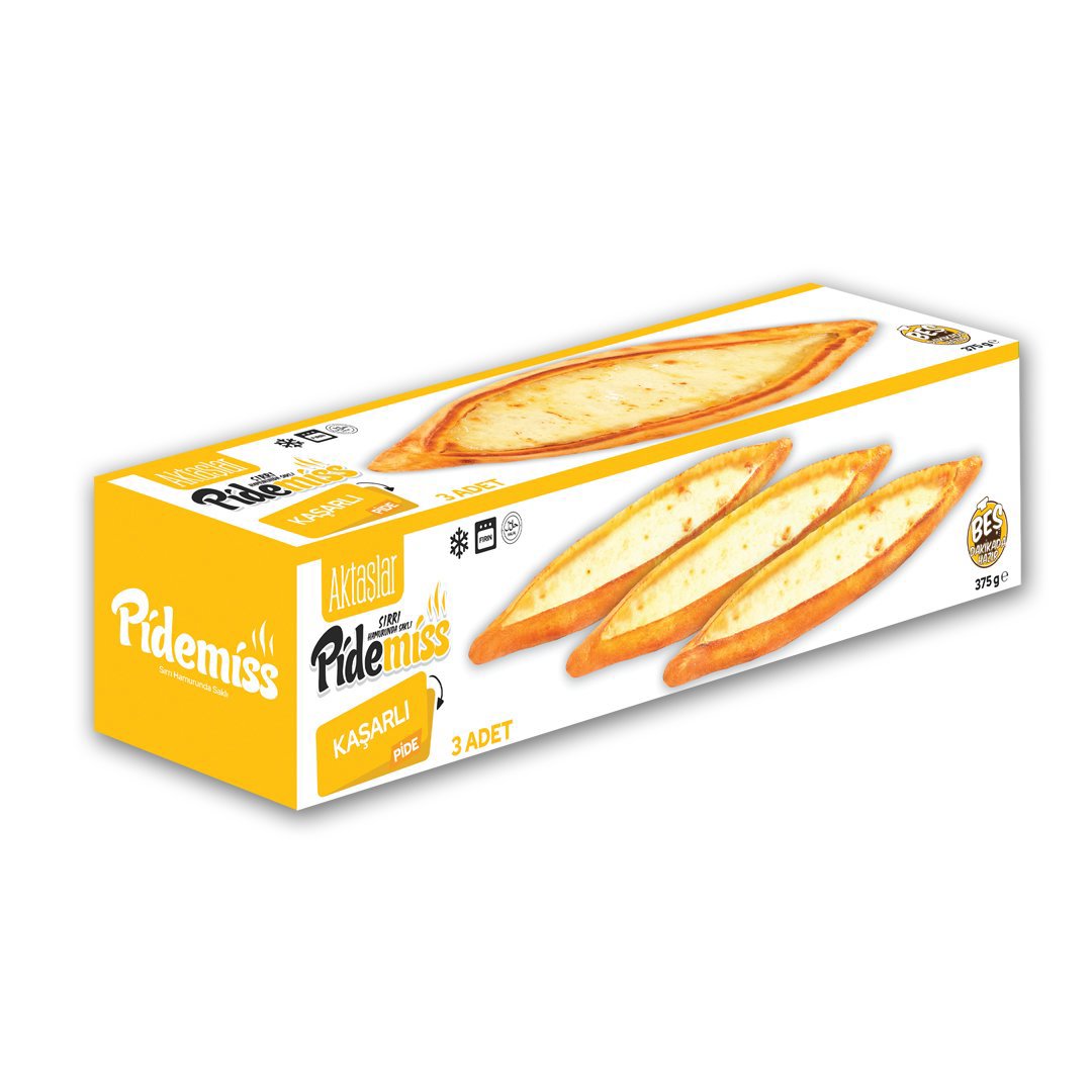 Aktaşlar Pidemiss Dondurulmuş Kaşarlı Pide 3*125 Gr