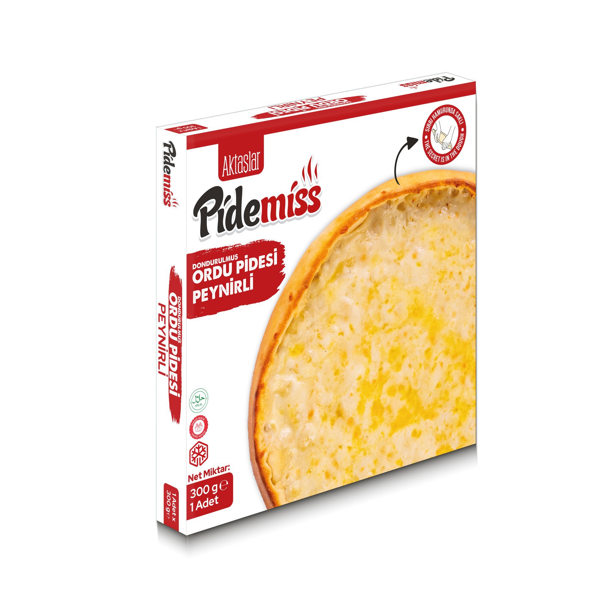 Aktaşlar Pidemiss Dondurulmuş Peynirli Yuvarlak Ordu Pidesi 300 Gr