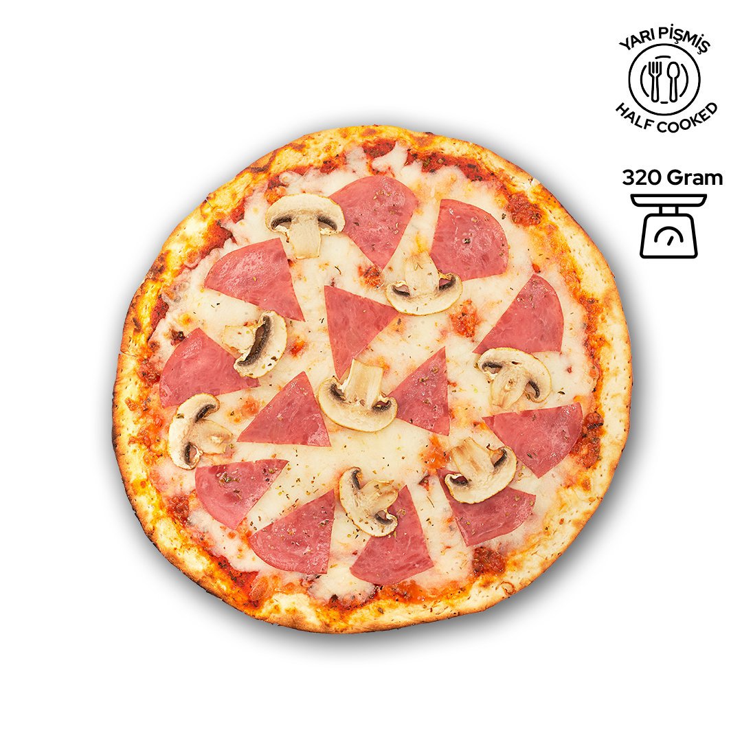 Aktaşlar Pizzamiss Jambon - Mantar Pizza 320 Gr