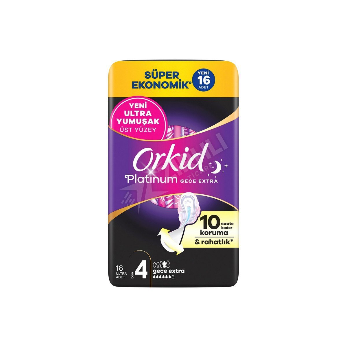 Orkid Ultra Extra Gece Extra 4'lu 16'lı