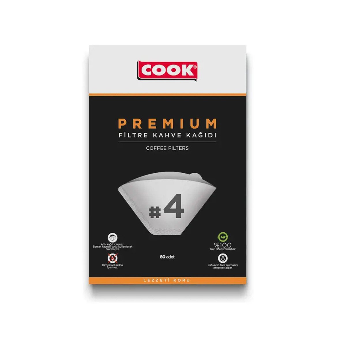 Cook Filtre Kahve Kağıdı No:4 80'li