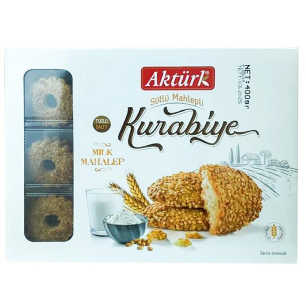 Aktürk Sütlü Mahlepli Kurabiye 400g