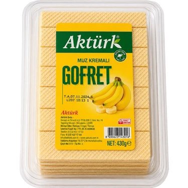 Aktürk Gofret Muz 430g