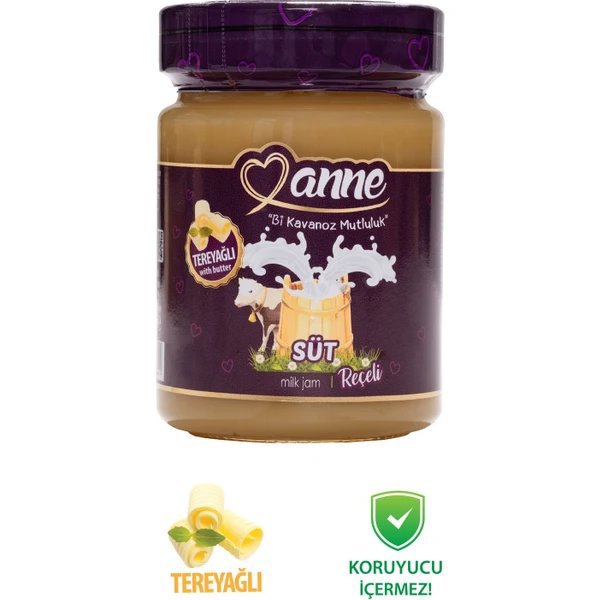 Anne Cam Kavanoz Süt Reçeli 400g