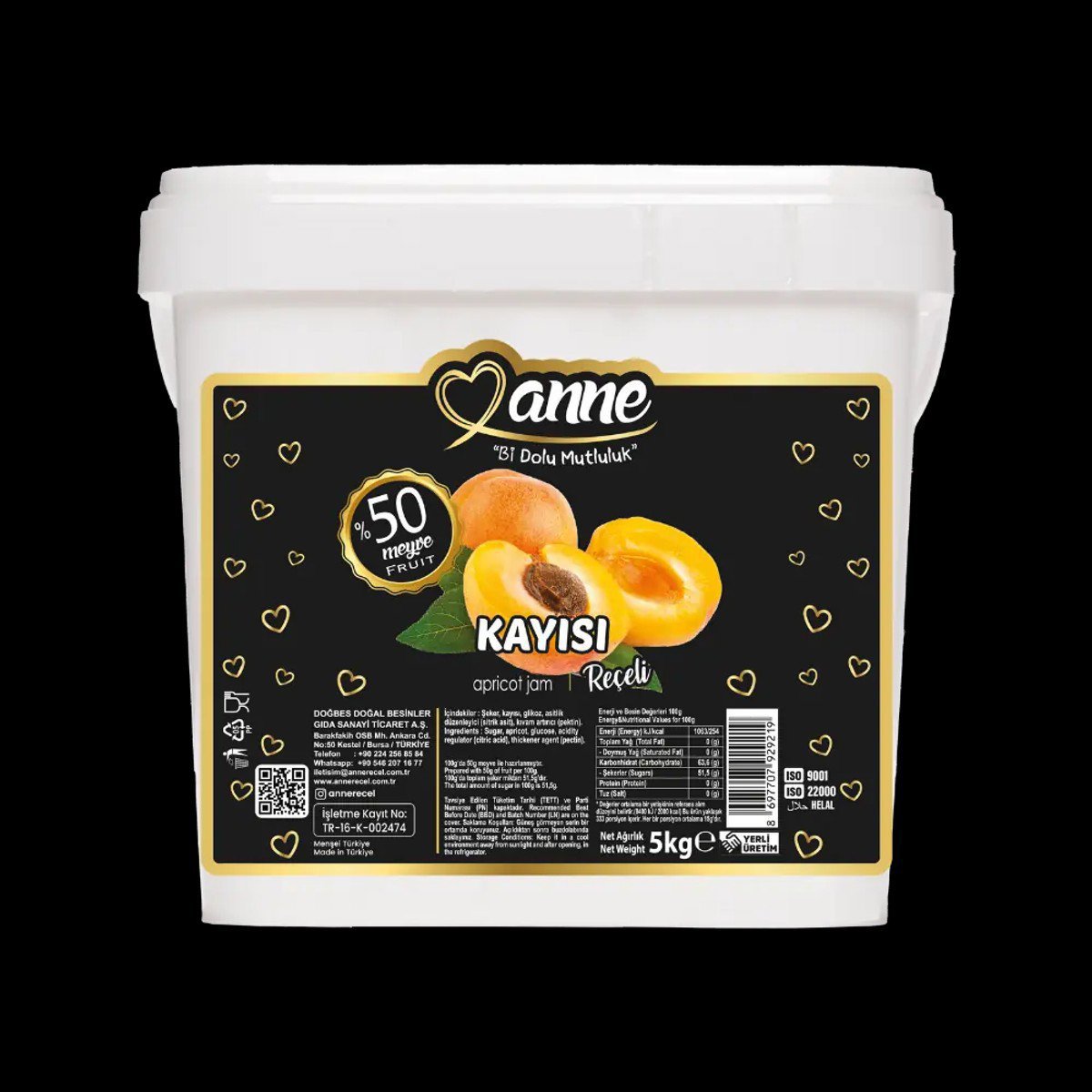 Anne %50 Kayısı Reçeli 5kg