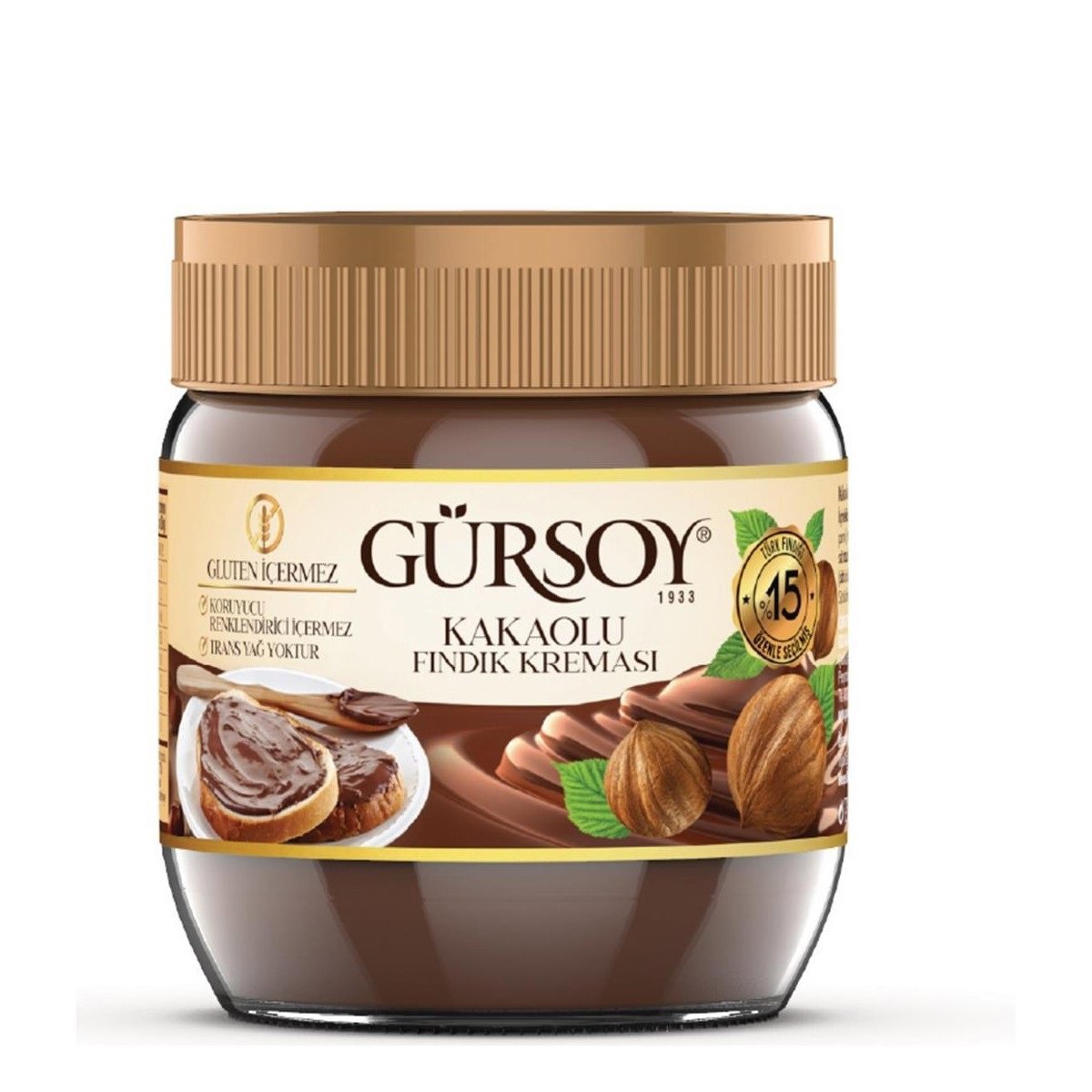 Gürsoy Kakaolu Fındık Kreması %15 Fındık 400gr