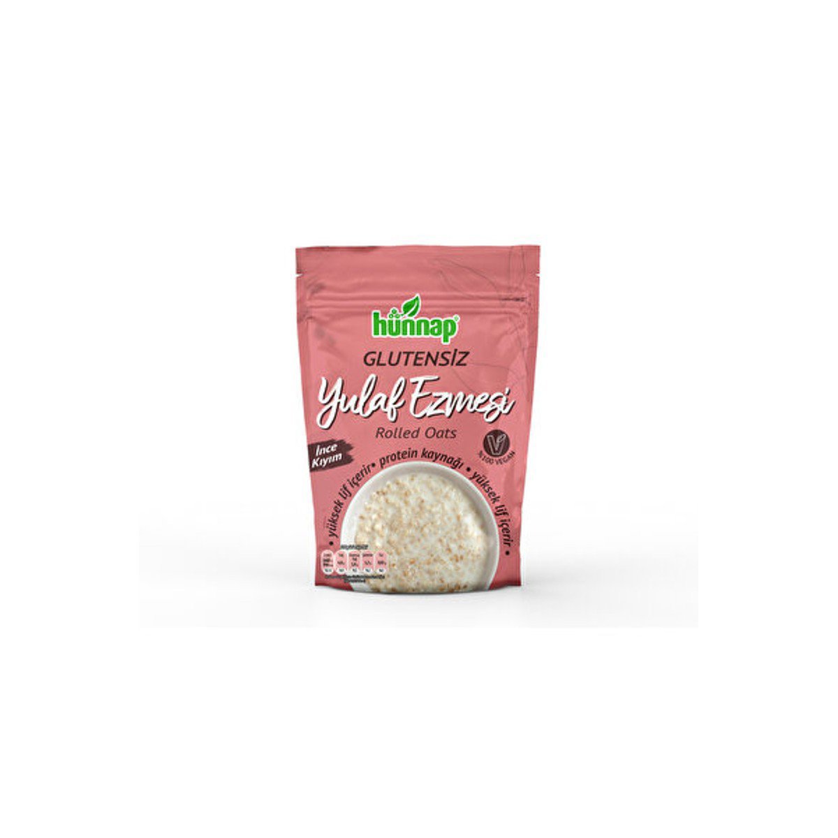 Hünnap Glutensiz İnce Kıyım Yulaf Ezmesi 300g