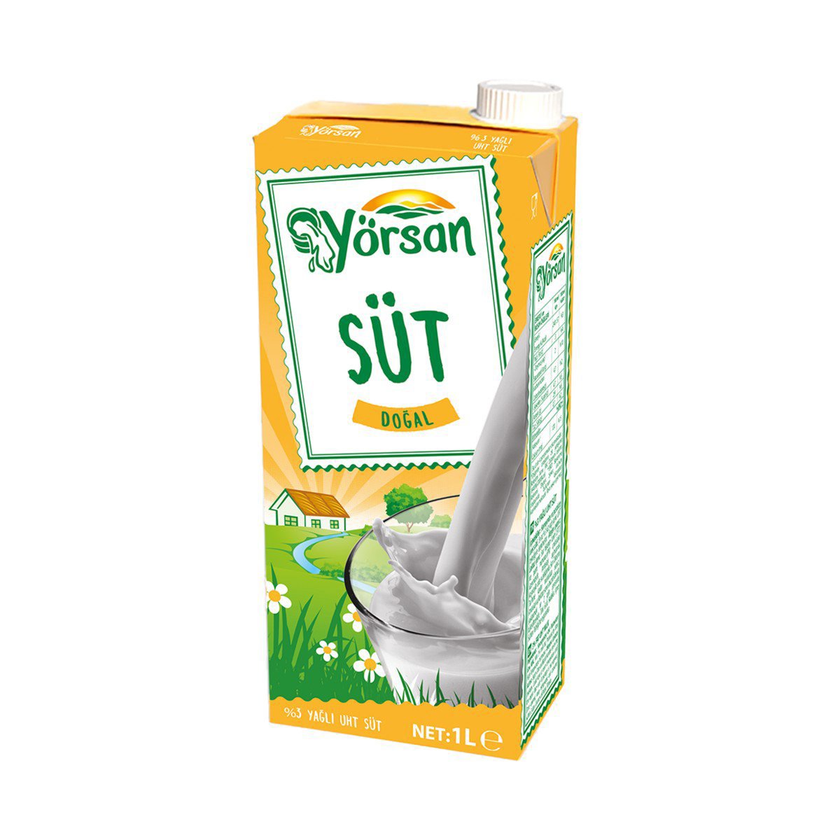 Yörsan %3 Yağlı Süt 1000ml