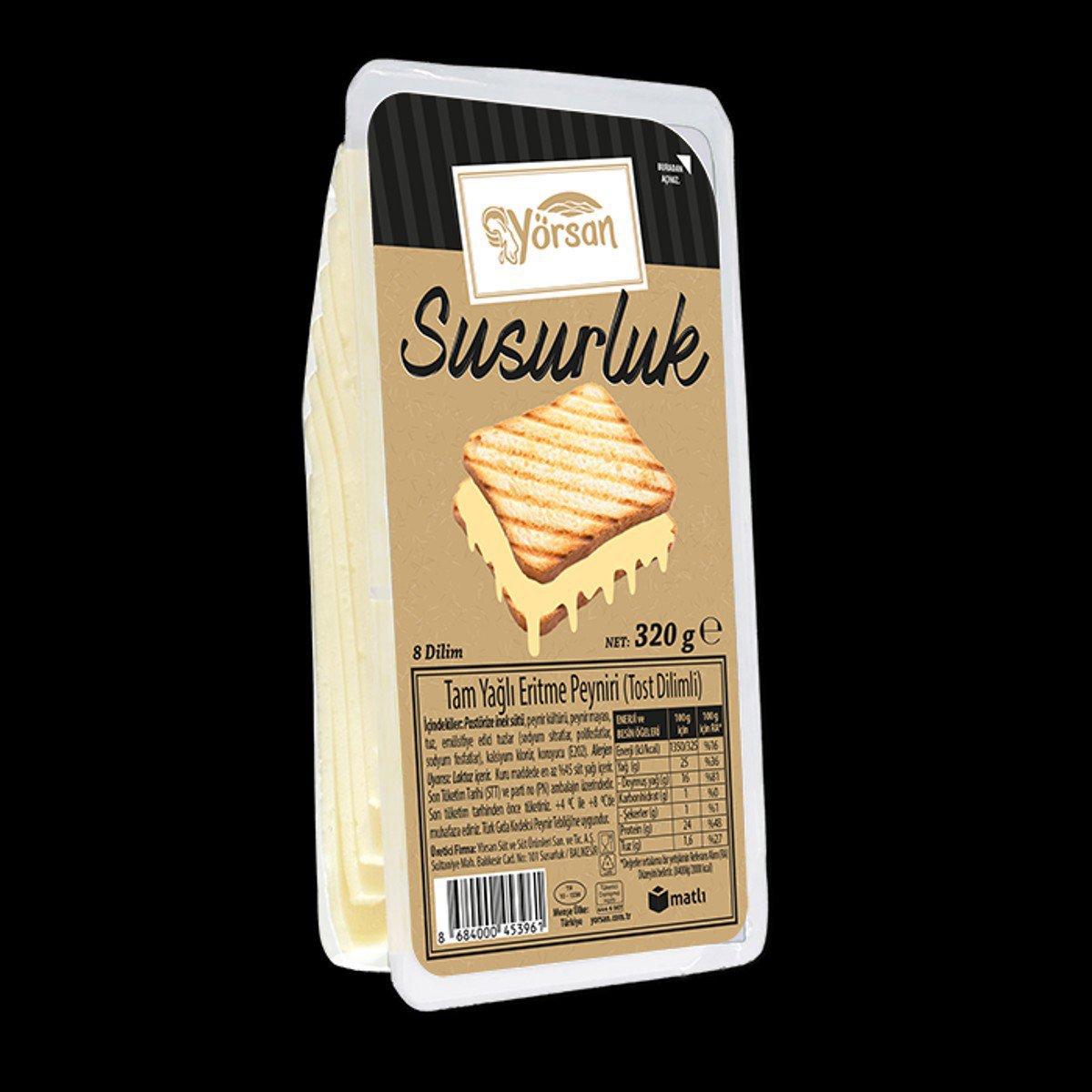 Yörsan Susurluk Dilimli Tost Peyniri 320g