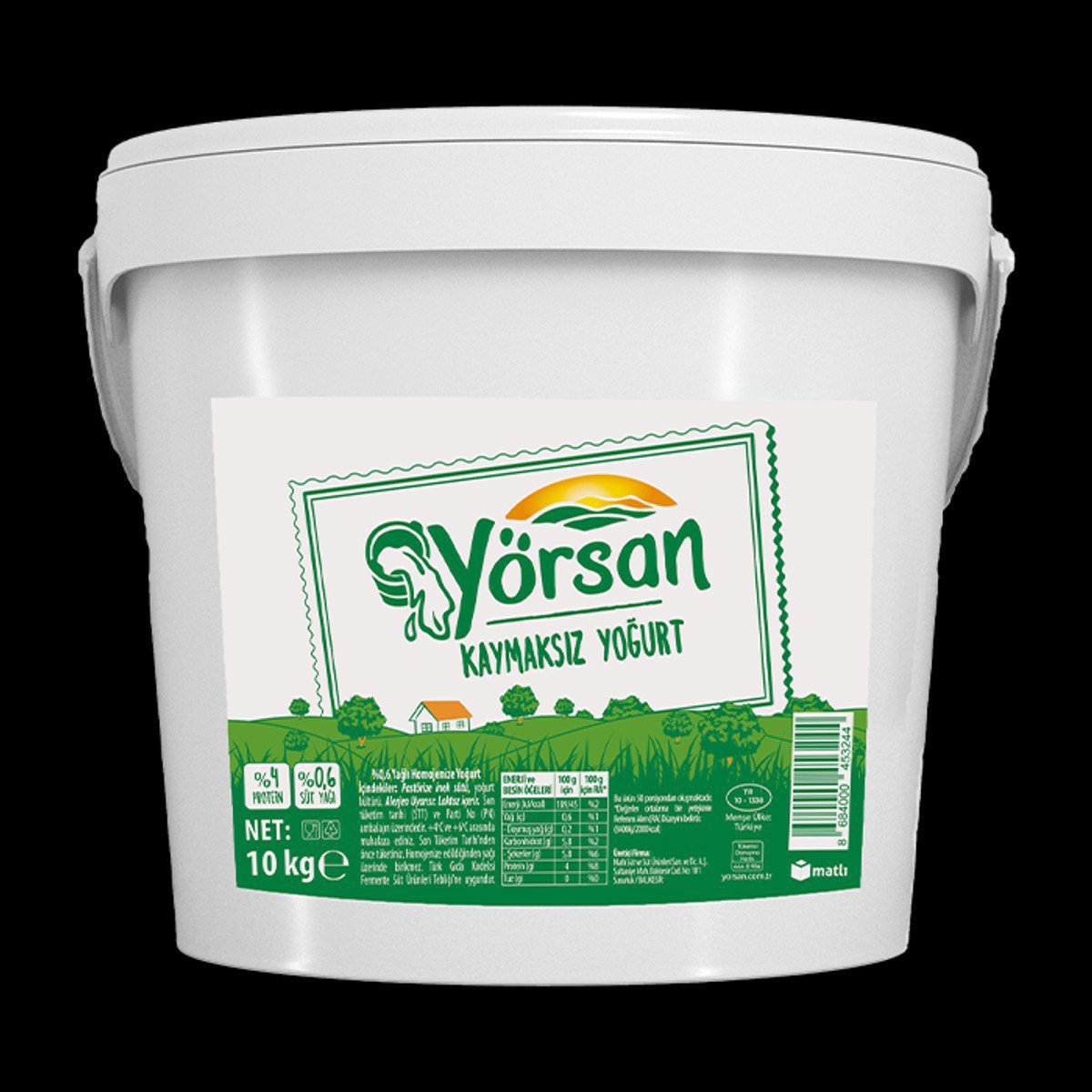 Yörsan Kaymaksız Yoğurt 10kg