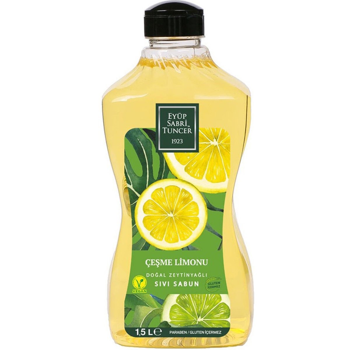 Eyüp Sabri Tuncer Doğal Zeytinyağlı Sıvı Sabun Çeşme Limonu 1,5L
