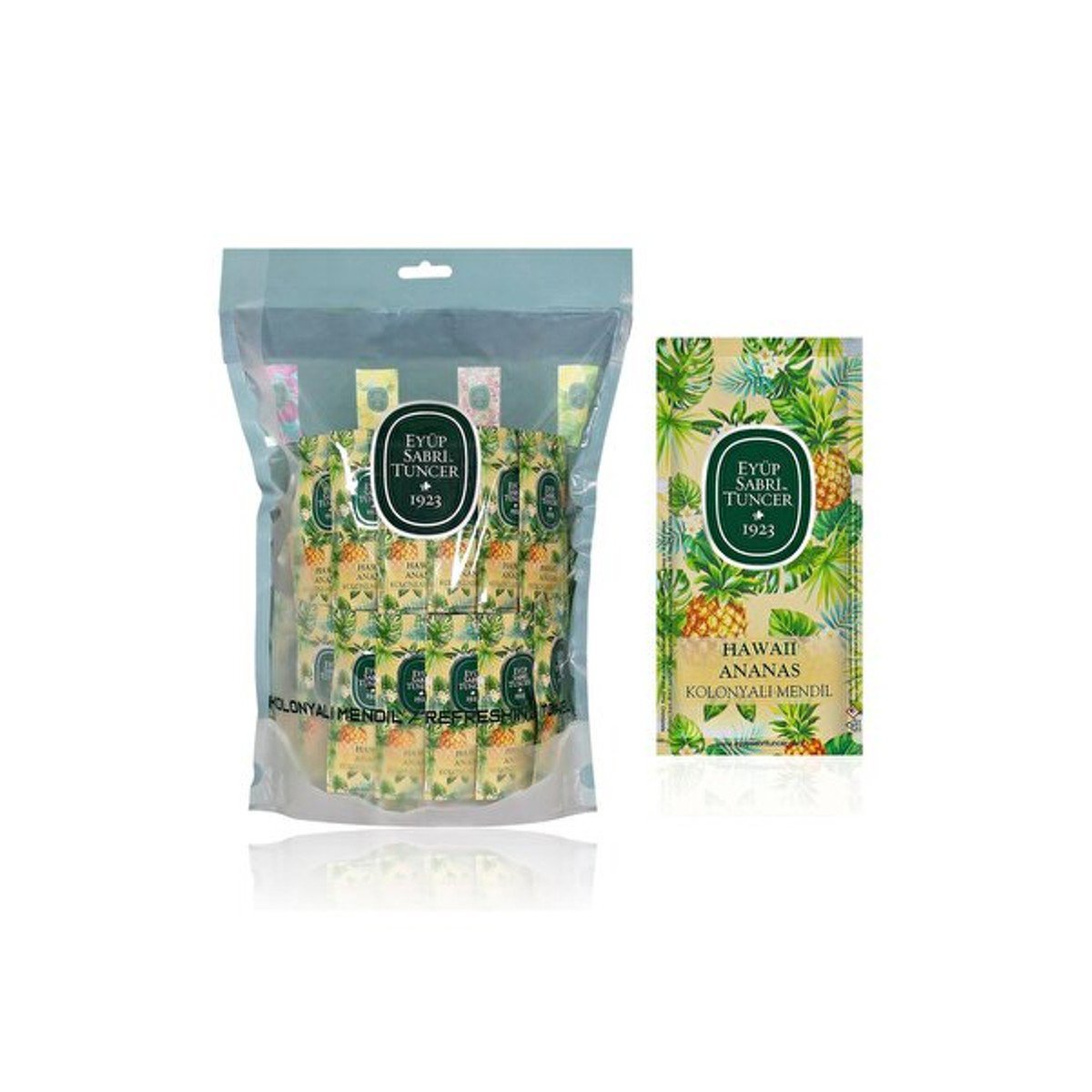 Eyüp Sabri Tuncer Kolonyalı Mendil Hawaii Ananas 150'li Doypack Poşet
