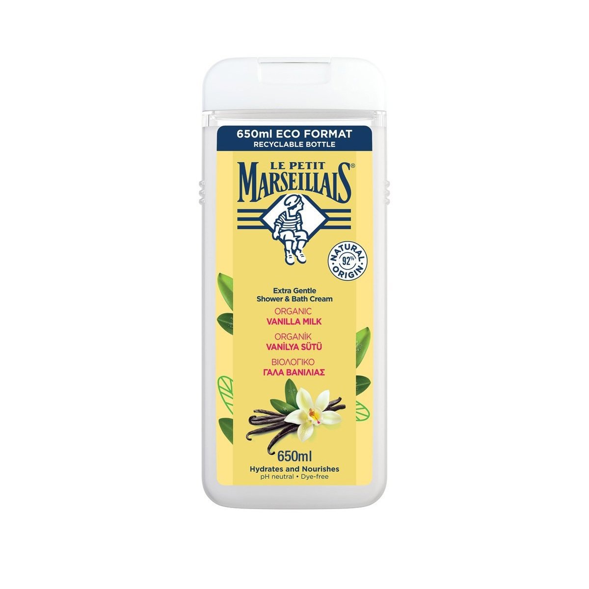 Le Petit Marseillais Vanilya Sütü Duş Jeli 650ml