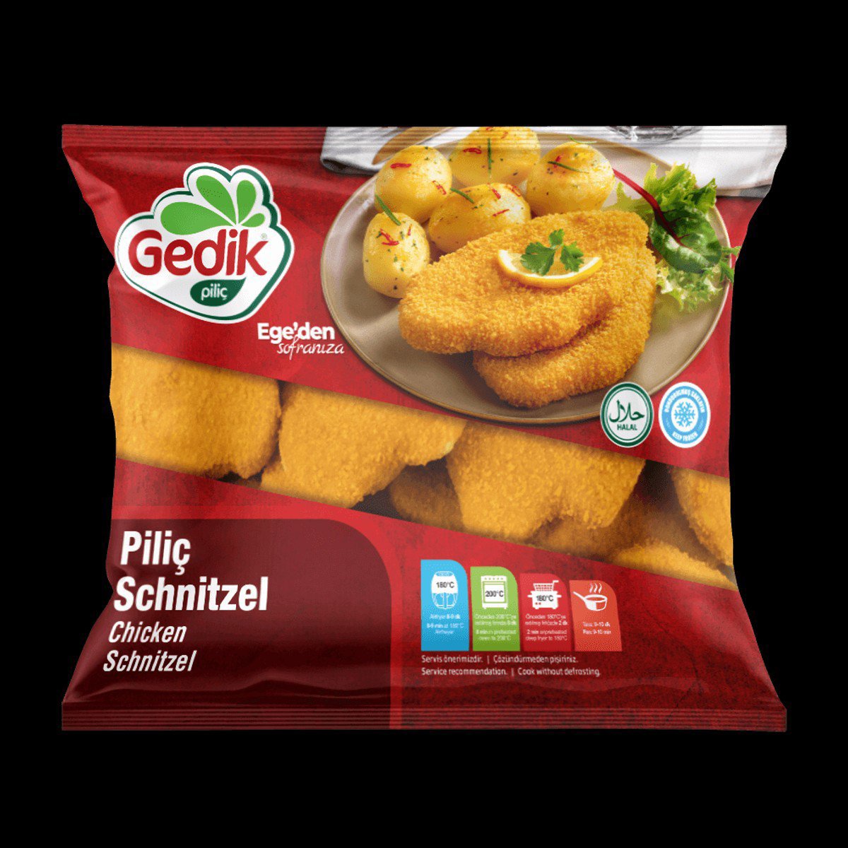 Gedik Piliç Dondurulmuş Schnitzel 2kg