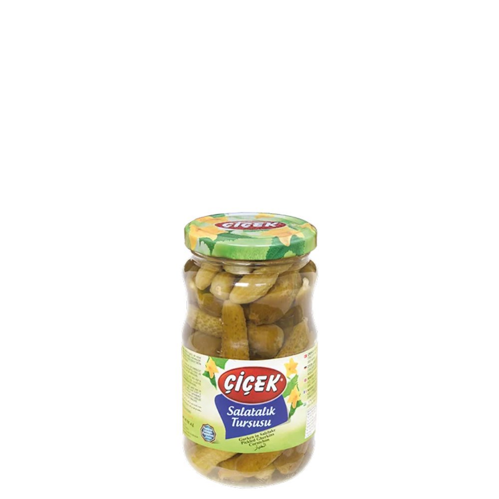 Çiçek Salatalık Turşusu Cam Kavanoz No:0 370cc Süzme:170gr