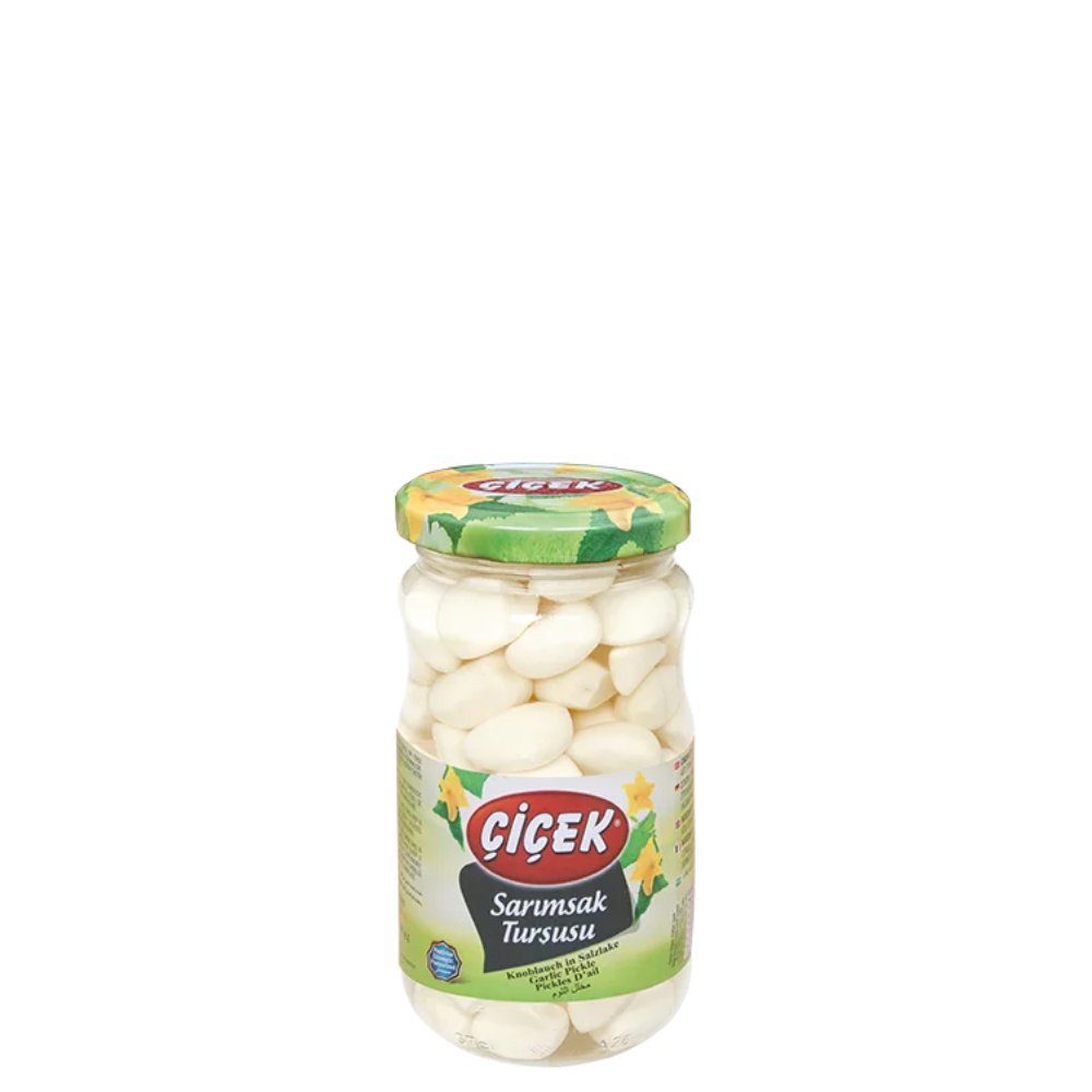 Çiçek Sarımsak Turşusu Cam Kavanoz 370cc Süzme:210gr