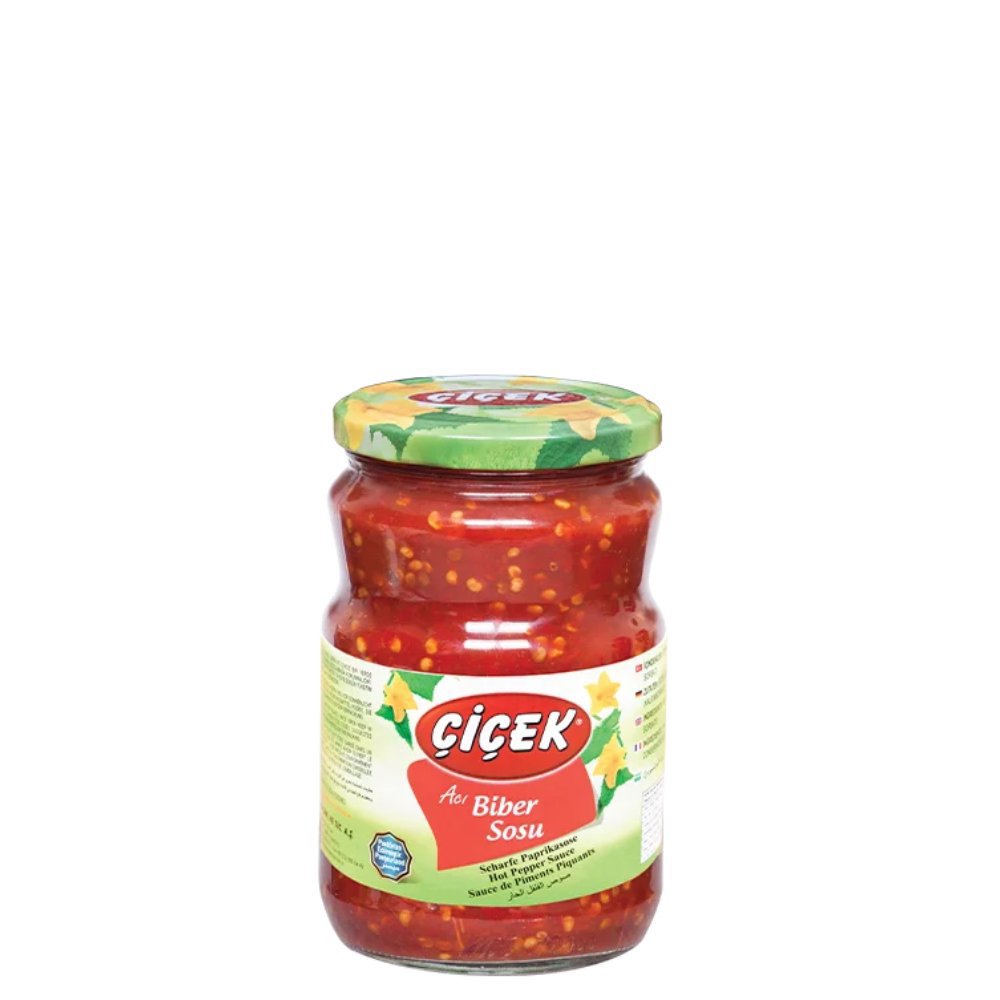 Çiçek Acı Biber Sosu Cam Kavanoz 720gr