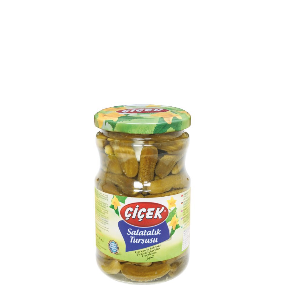 Çiçek Salatalık Turşusu Cam Kavanoz No:2 720cc Süzme:360gr