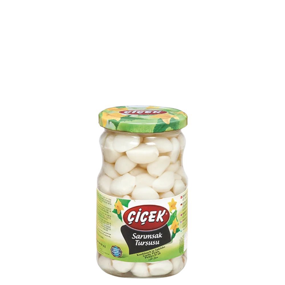 Çiçek Sarımsak Turşusu Cam Kavanoz 720cc Süzme:420gr
