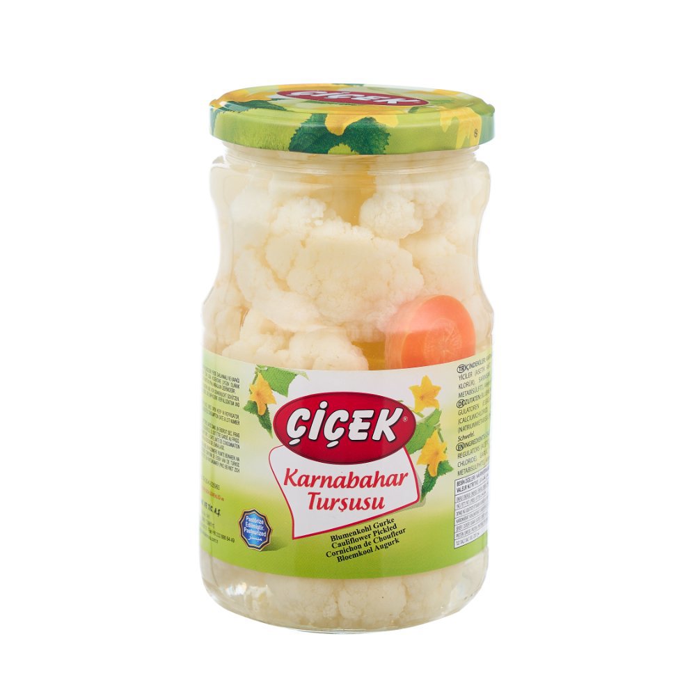 Çiçek Karnabahar Turşusu Cam Kavanoz 720cc Süzme:360gr